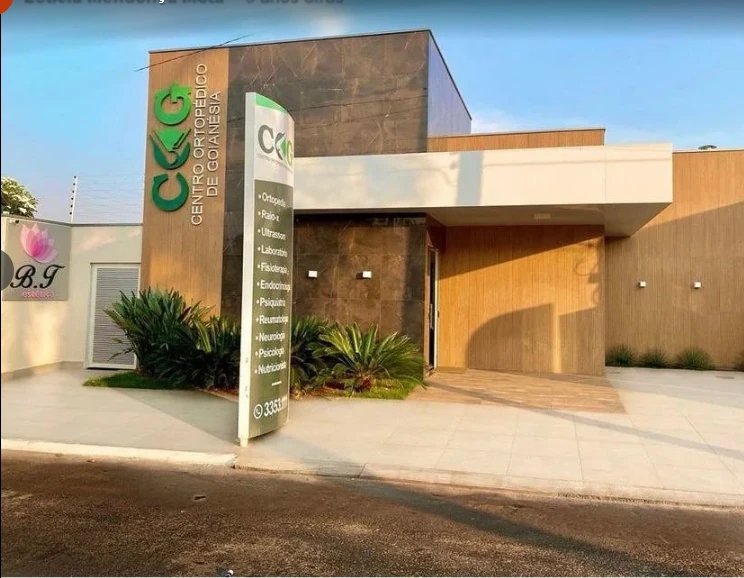 Fachada do Centro Ortopédico de Goianésia